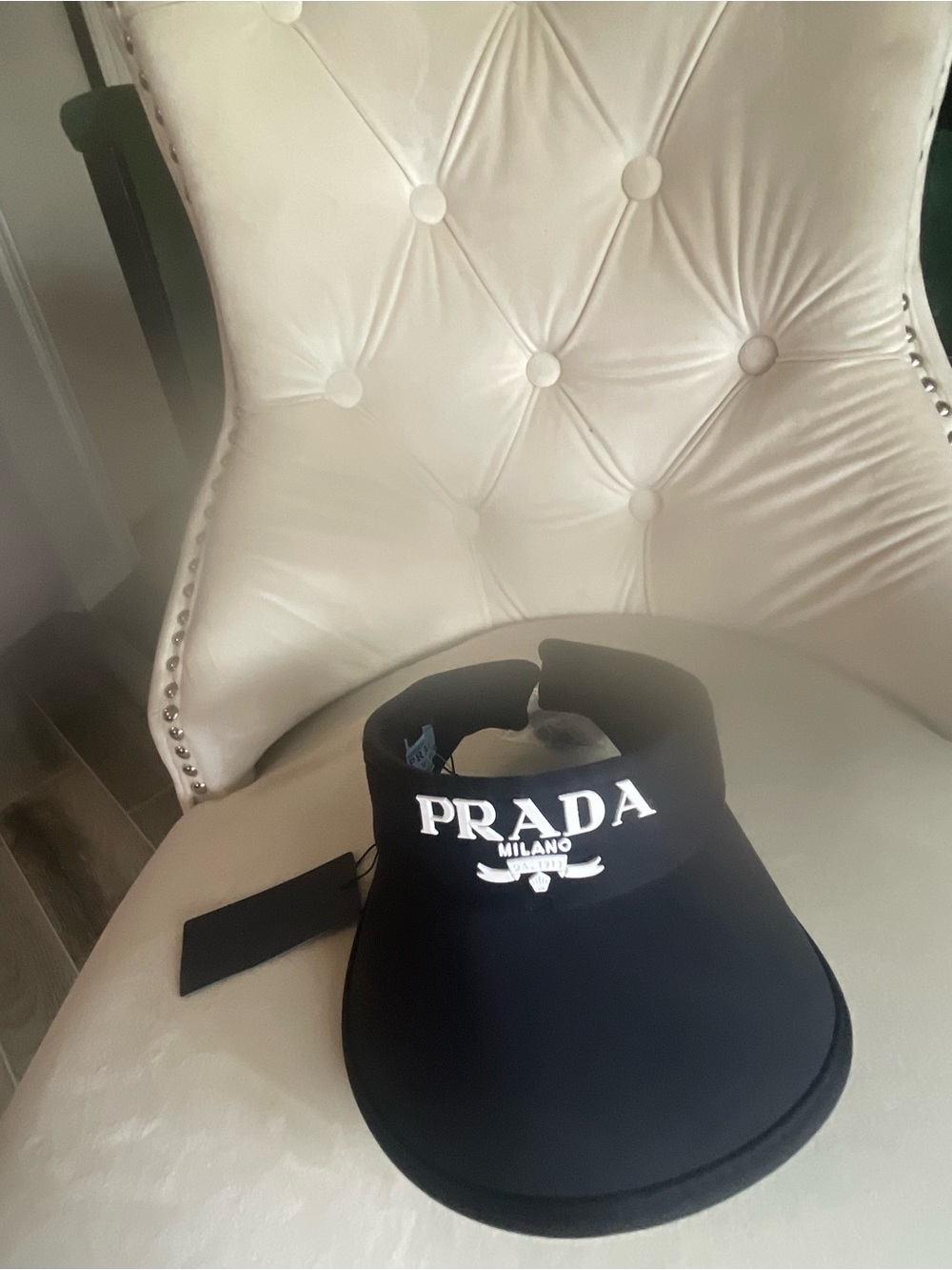 Prada Black Logo Visor - Picture 9 of 12
